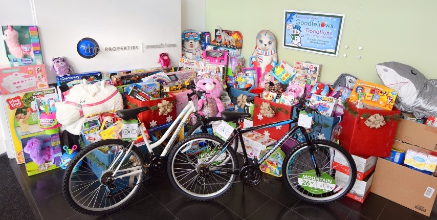 RHP Properties Raises More Than $4,700 in Toys and Food Donations for Goodfellows