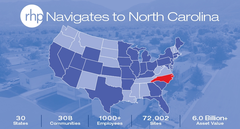 RHP Properties Announces First Acquisition of Manufactured Home Communities in North Carolina