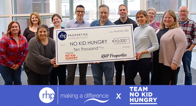 RHP Properties Donates $10,000 to No Kid Hungry on 'Giving Tuesday' to Help End Childhood Hunger