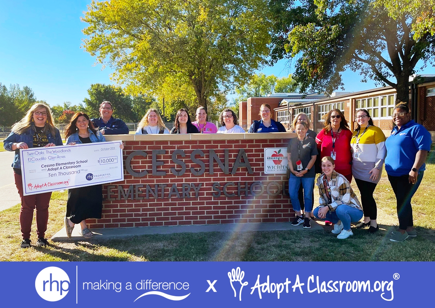 RHP Properties expands academic initiatives to additional schools through AdoptAClassroon.org partnership