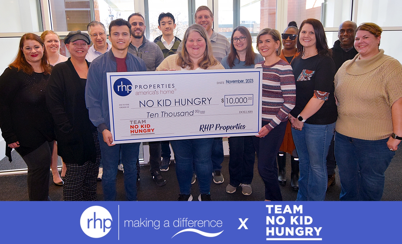 RHP Properties Contributes $10,000 on Giving Tuesday to Support No Kid Hungry Programs