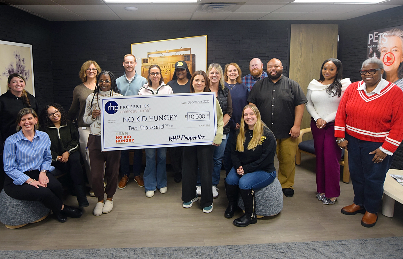 RHP Properties Marks Giving Tuesday with $10,000 Gift to No Kid Hungry 
